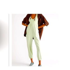 Free People Beach Kyle One Piece Green Jumpsuit Romper